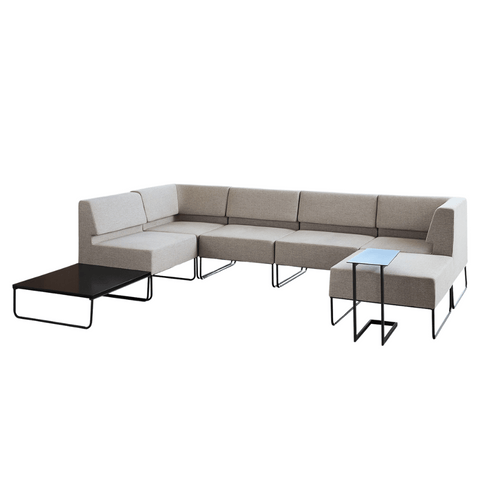 Armless Modern Modular Sectional Lounge Sofa Set