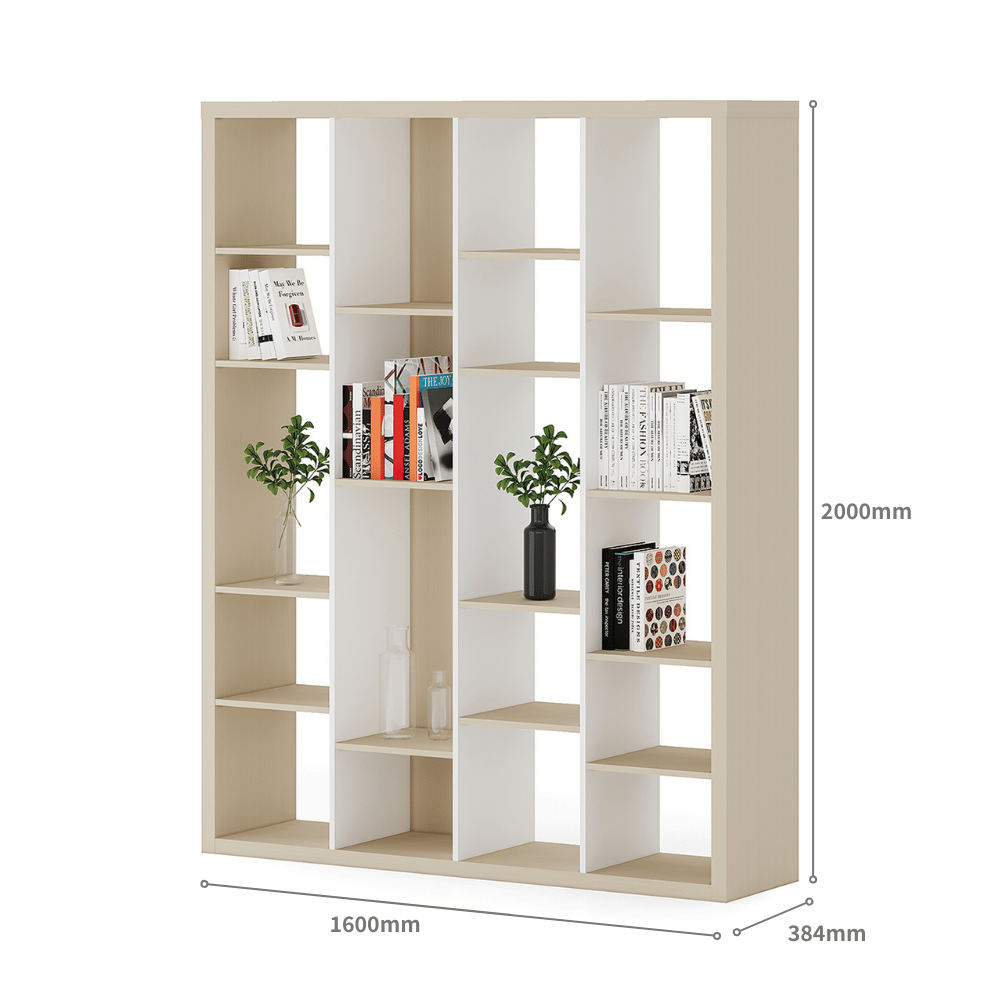 Array Books Shelf Array-D Wooden Open Shelf Partition Bookcase – Gavisco Office Furniture HK