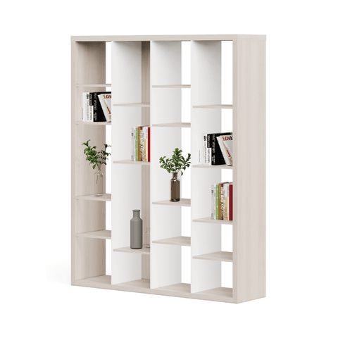 Array-D Wooden Open Shelf Partition Bookcase