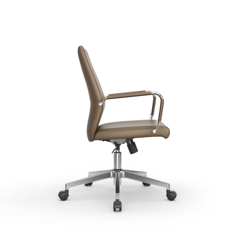 Ascend-M Mid Back Office Leather Executive Conference Meeting Chair