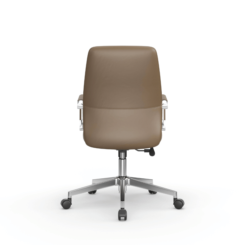 Ascend-M Mid Back Office Leather Executive Conference Meeting Chair
