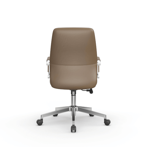 Ascend-M Mid Back Office Leather Executive Conference Meeting Chair