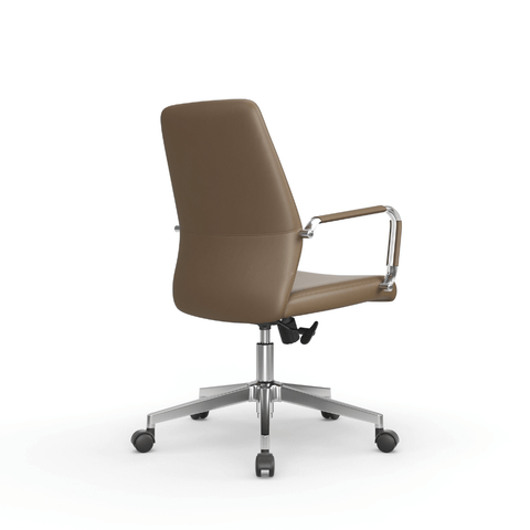 Ascend-M Mid Back Office Leather Executive Conference Meeting Chair