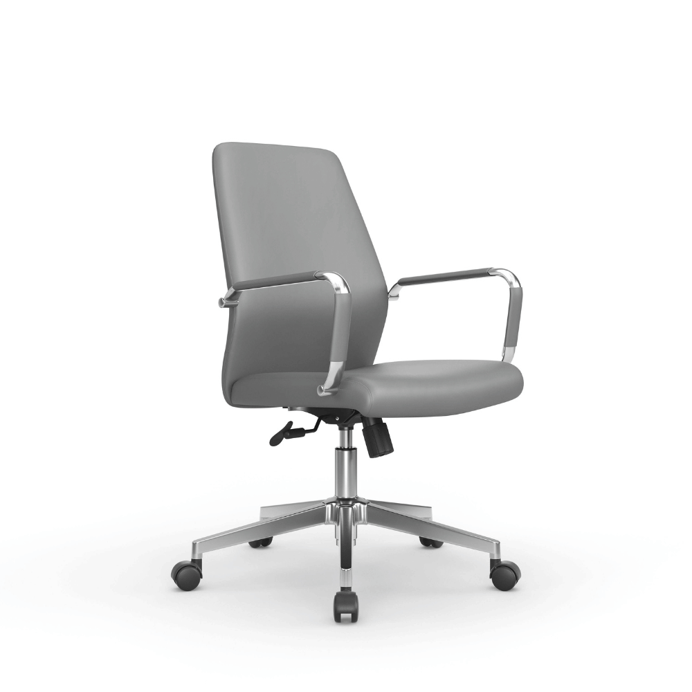 Ascend-M Mid Back Office Leather Executive Conference Meeting Chair