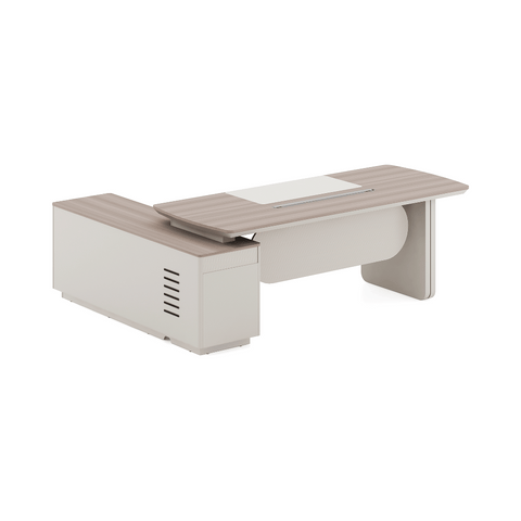 Astral-B Contemporary Wooden Executive Desk with Side Return Cabinet