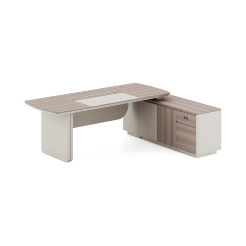 Astral-B Contemporary Wooden Executive Desk with Side Return Cabinet