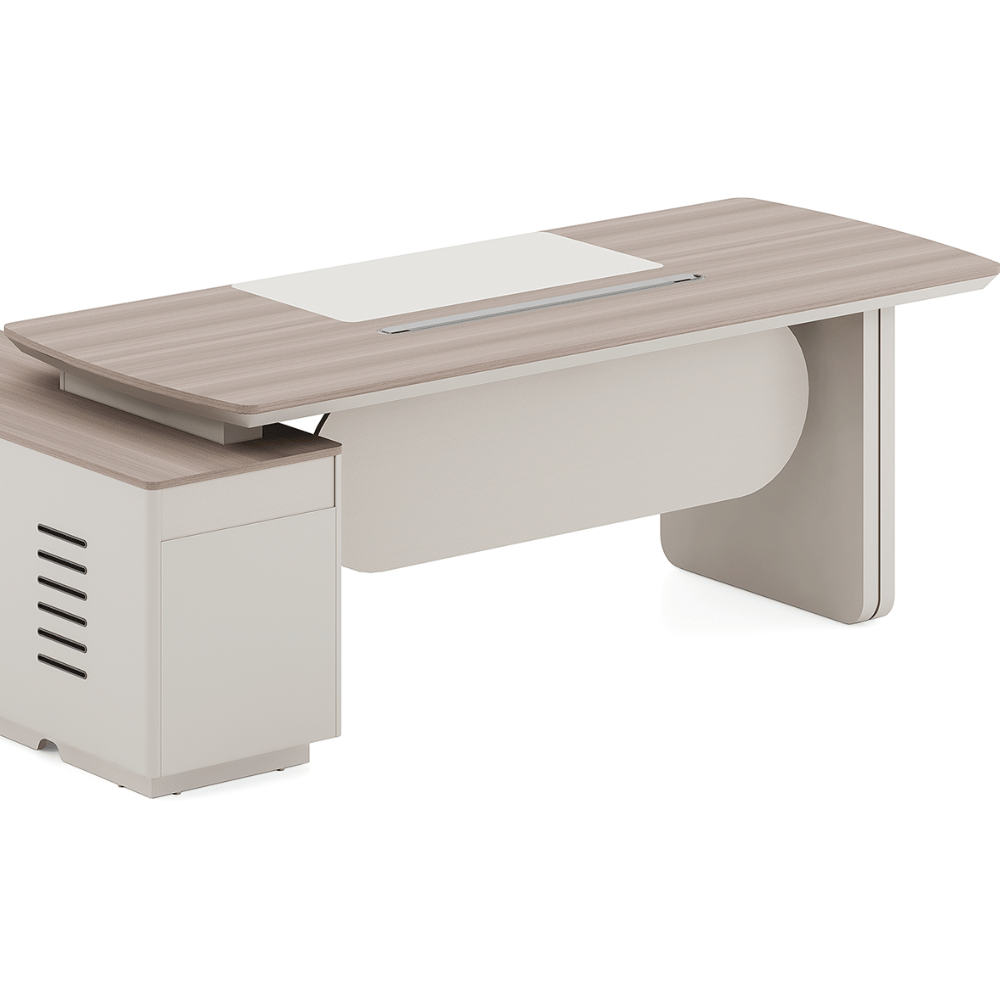 Astral-B Contemporary Wooden Executive Desk with Side Return Cabinet