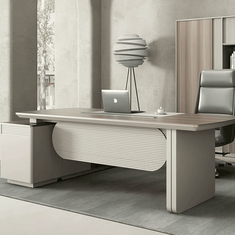Astral-B Contemporary Wooden Executive Desk with Side Return Cabinet