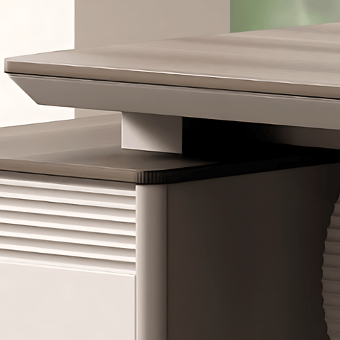 Astral-B Contemporary Wooden Executive Desk with Side Return Cabinet