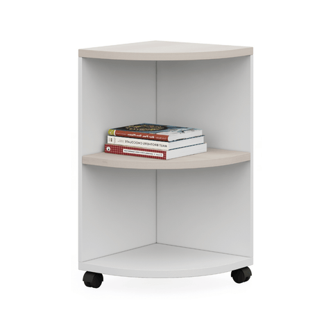 Athena School Library Wooden Mobile Ladder Cabinet Bookcase System
