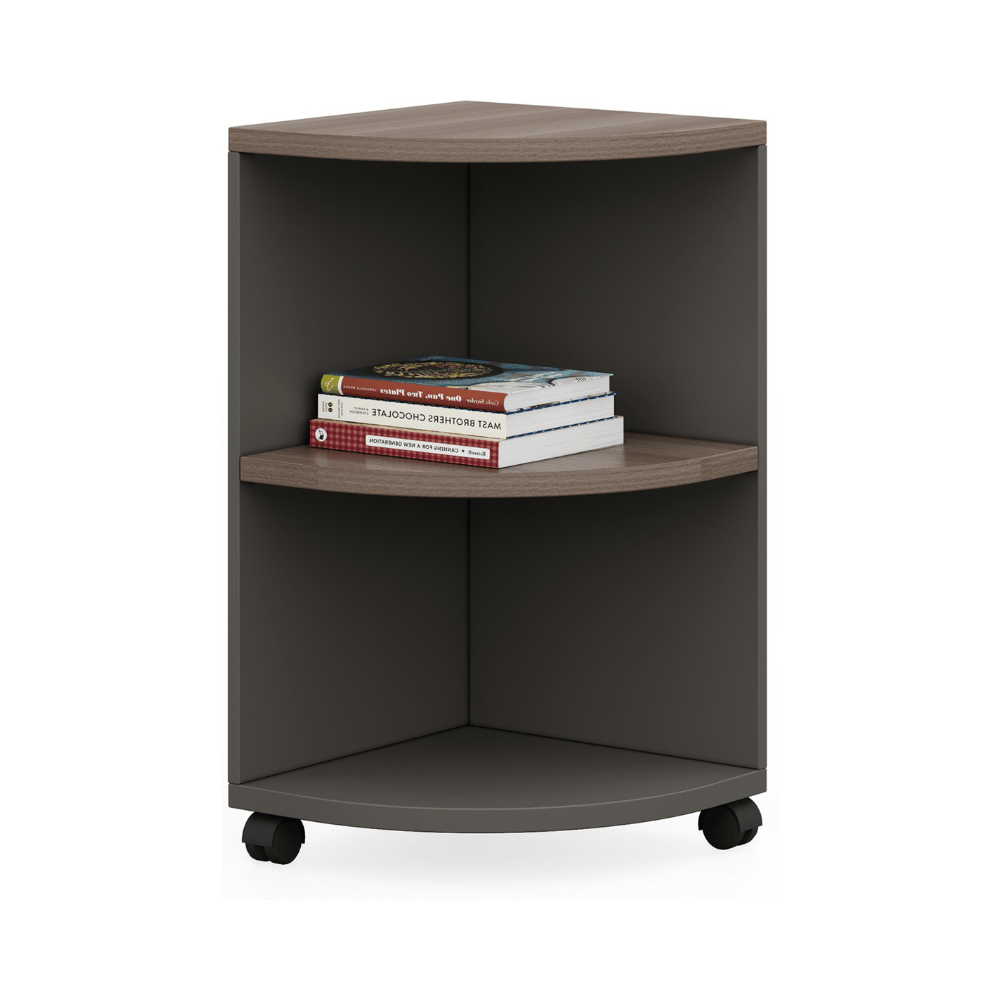 Athena School Library Wooden Mobile Ladder Cabinet Bookcase System