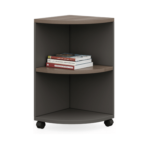 Athena School Library Wooden Mobile Ladder Cabinet Bookcase System