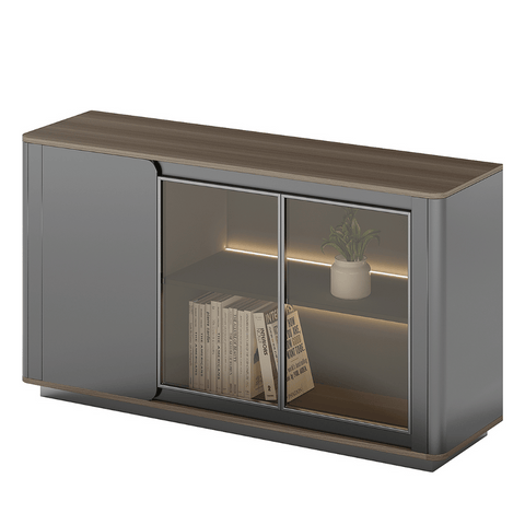 Atoms-C Premium Wooden Office Pantry Low Executive Cabinet Sideboard