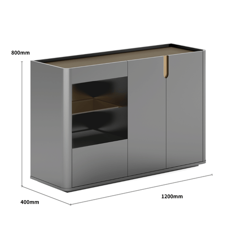 Atoms-D Premium Wooden Pantry Cabinet Sideboard