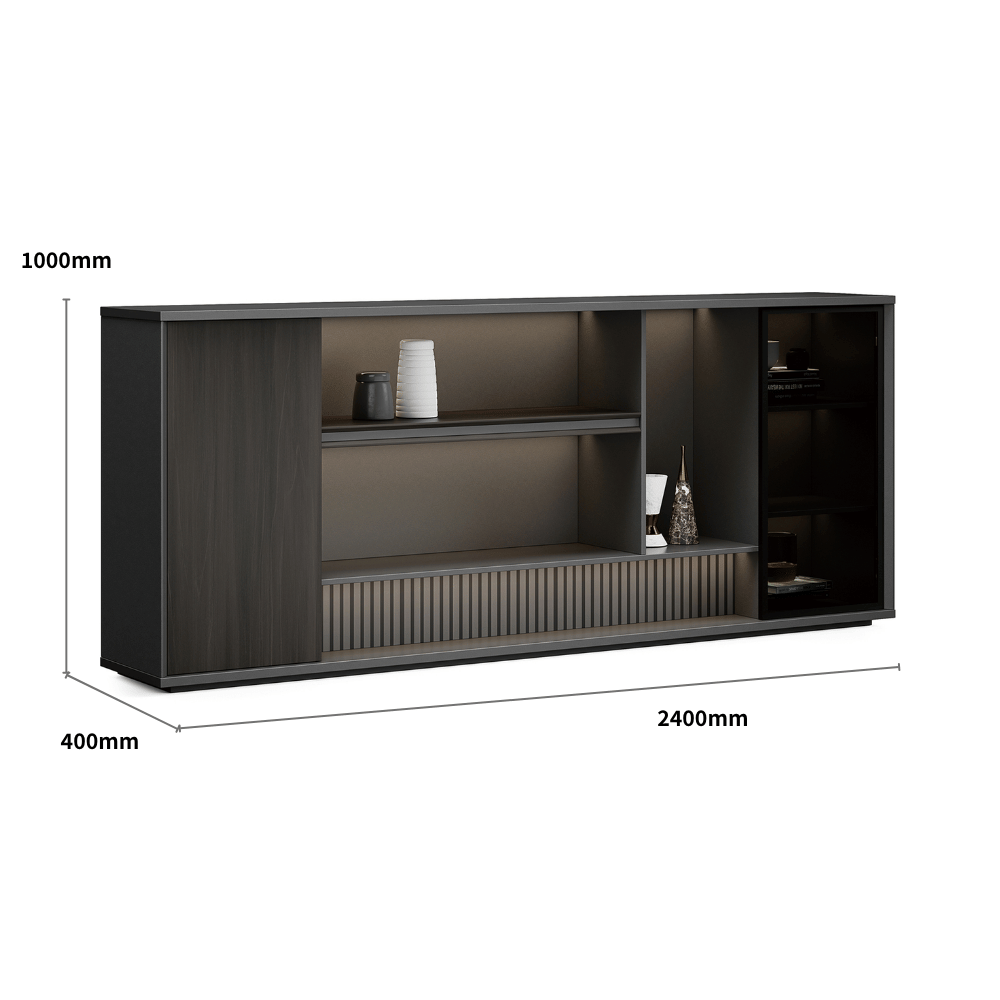 Atoms-F Premium Extended Wooden Pantry Cabinet Sideboard