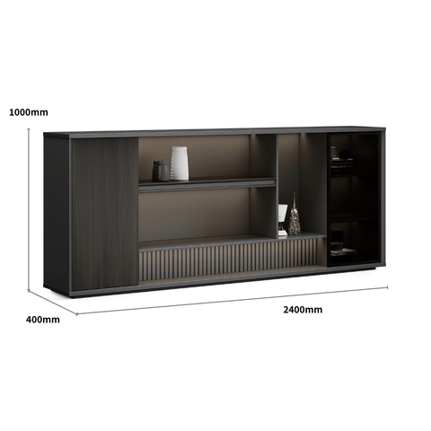 Atoms-F Premium Extended Wooden Pantry Cabinet Sideboard