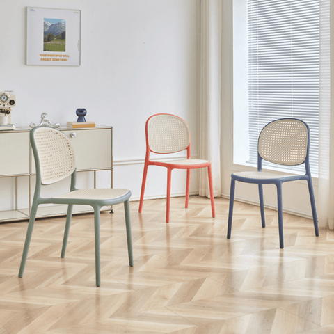 Autumn-A Rattan Woven Outdoor Stackable Plastic Chair