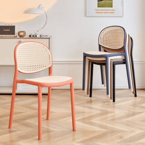 Autumn-A Rattan Woven Outdoor Stackable Plastic Chair