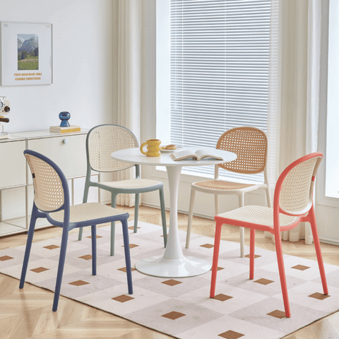 Autumn-A Rattan Woven Outdoor Stackable Plastic Chair