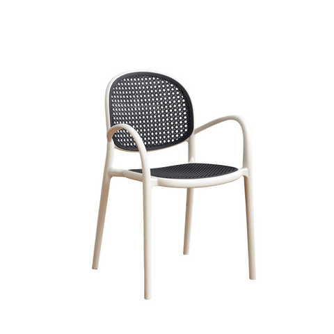 Autumn-B Rattan Woven Outdoor Stackable Plastic Armchair