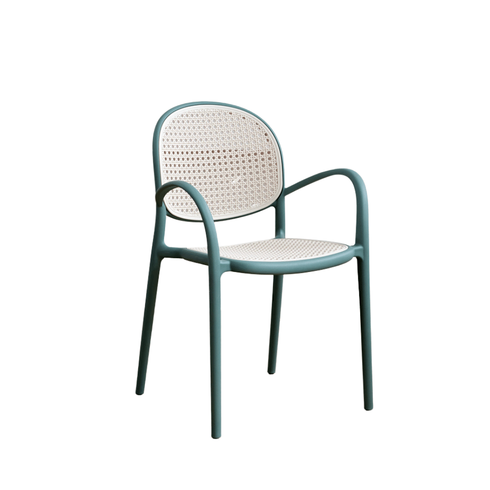 Autumn-B Rattan Woven Outdoor Stackable Plastic Armchair