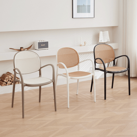 Autumn-B Rattan Woven Outdoor Stackable Plastic Armchair