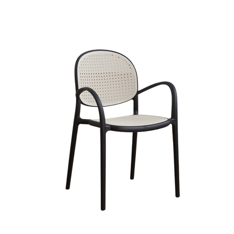 Autumn-B Rattan Woven Outdoor Stackable Plastic Armchair