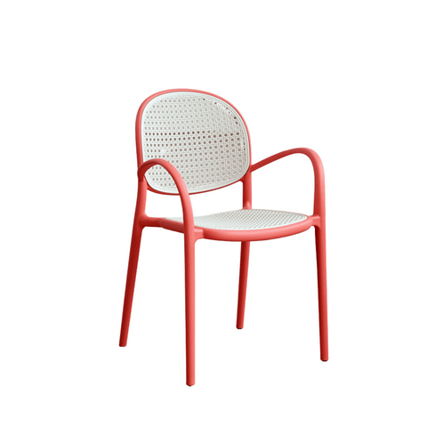 Autumn-B Rattan Woven Outdoor Stackable Plastic Armchair