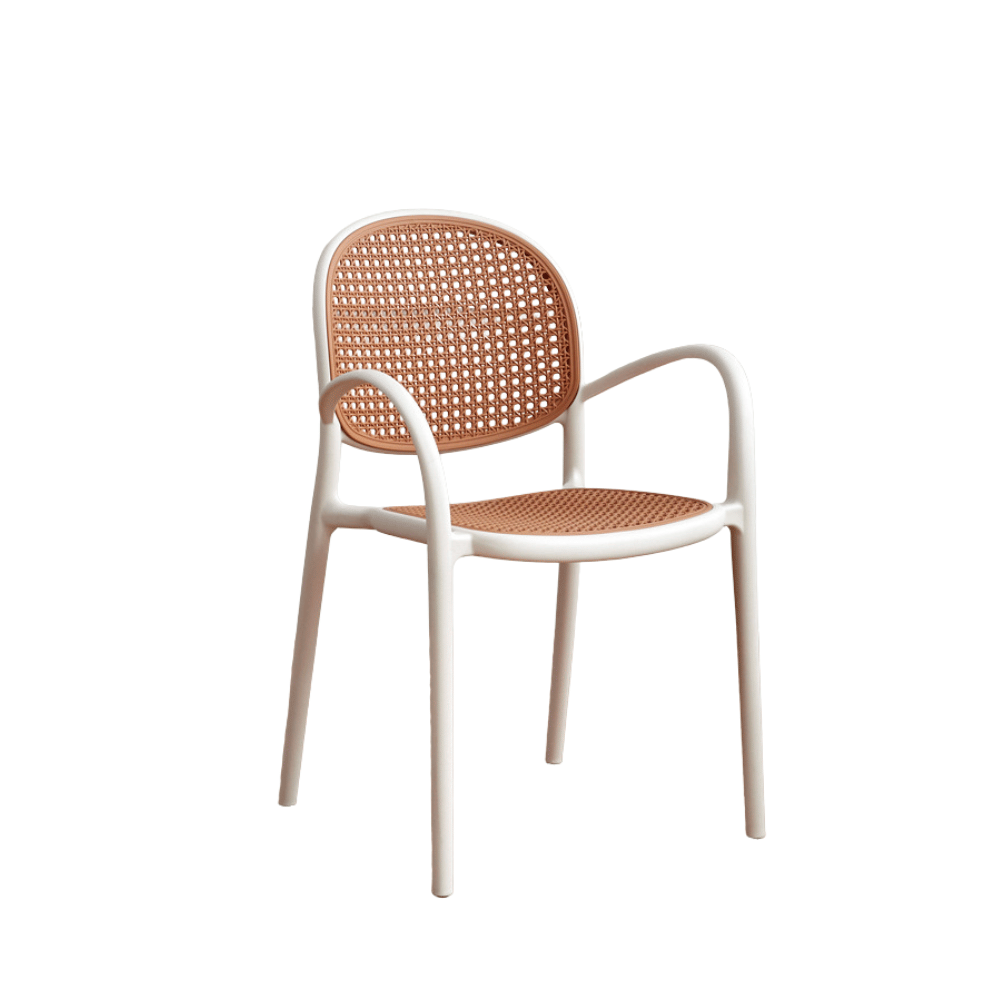 Autumn-B Rattan Woven Outdoor Stackable Plastic Armchair