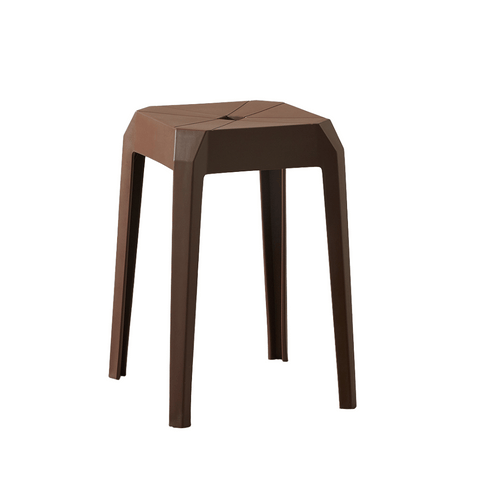 Axis Modern Stackable Plastic Square Stool