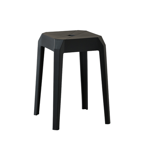 Axis Modern Stackable Plastic Square Stool