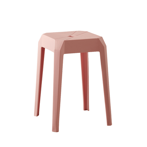 Axis Modern Stackable Plastic Square Stool