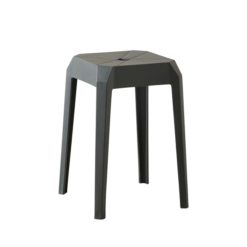 Axis Modern Stackable Plastic Square Stool