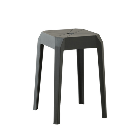 Axis Modern Stackable Plastic Square Stool