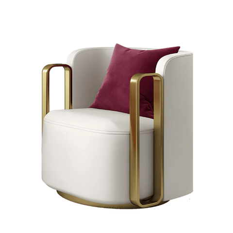 Axle Modern Barrel Swivel Armchair