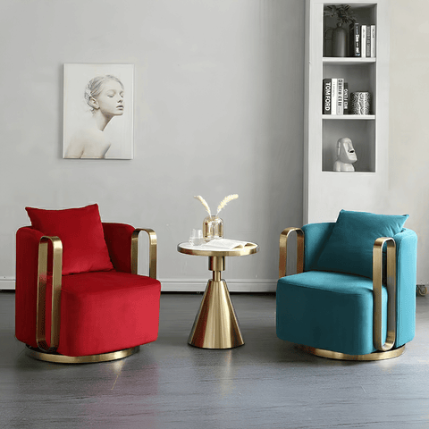 Axle Modern Barrel Swivel Armchair