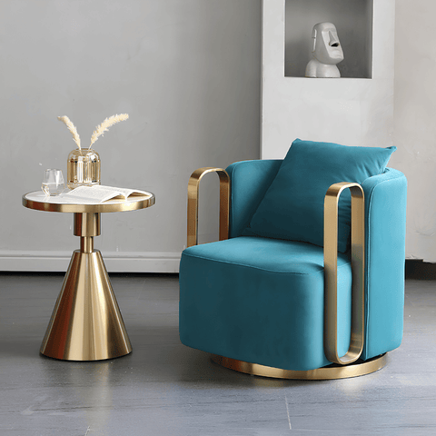 Axle Modern Barrel Swivel Armchair