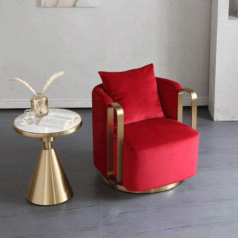 Axle Modern Barrel Swivel Armchair
