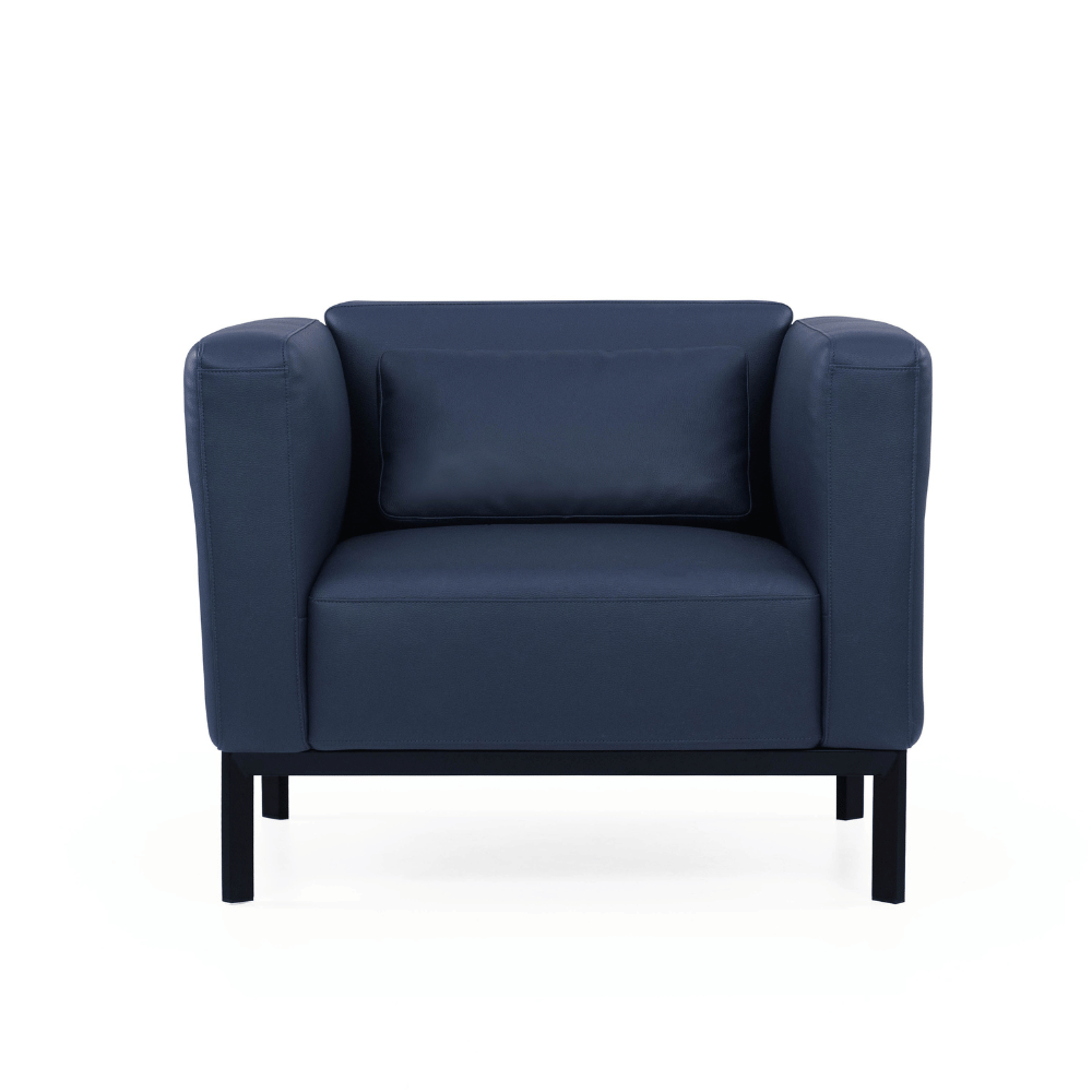 Band Single Seater Modern Office Leather Lounge Sofa