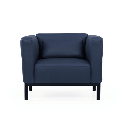 Band Single Seater Modern Office Leather Lounge Sofa