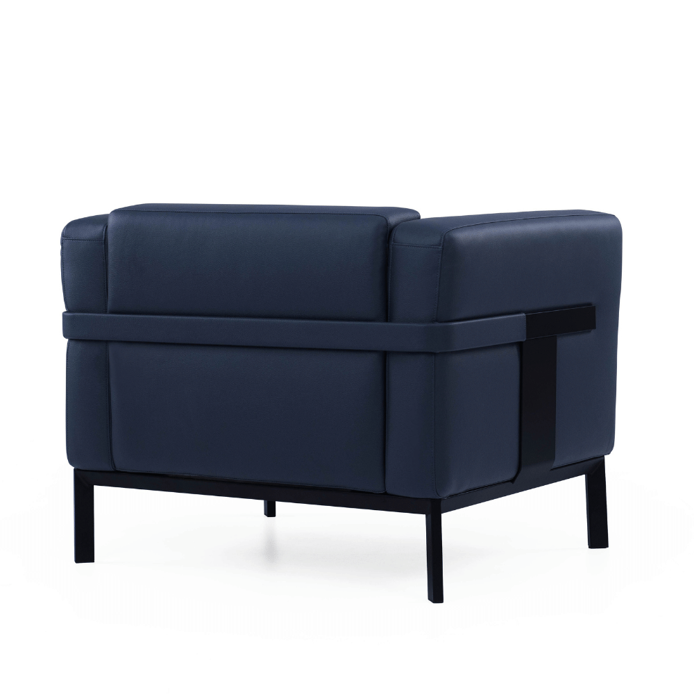 Band Single Seater Modern Office Leather Lounge Sofa