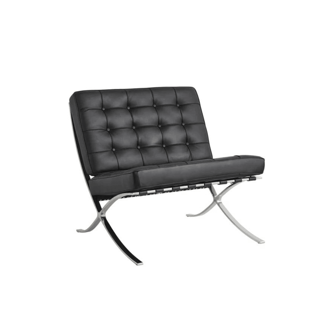 Barcelona Single Seater Leather Office Lounge Sofa - Gavisco Office Furniture