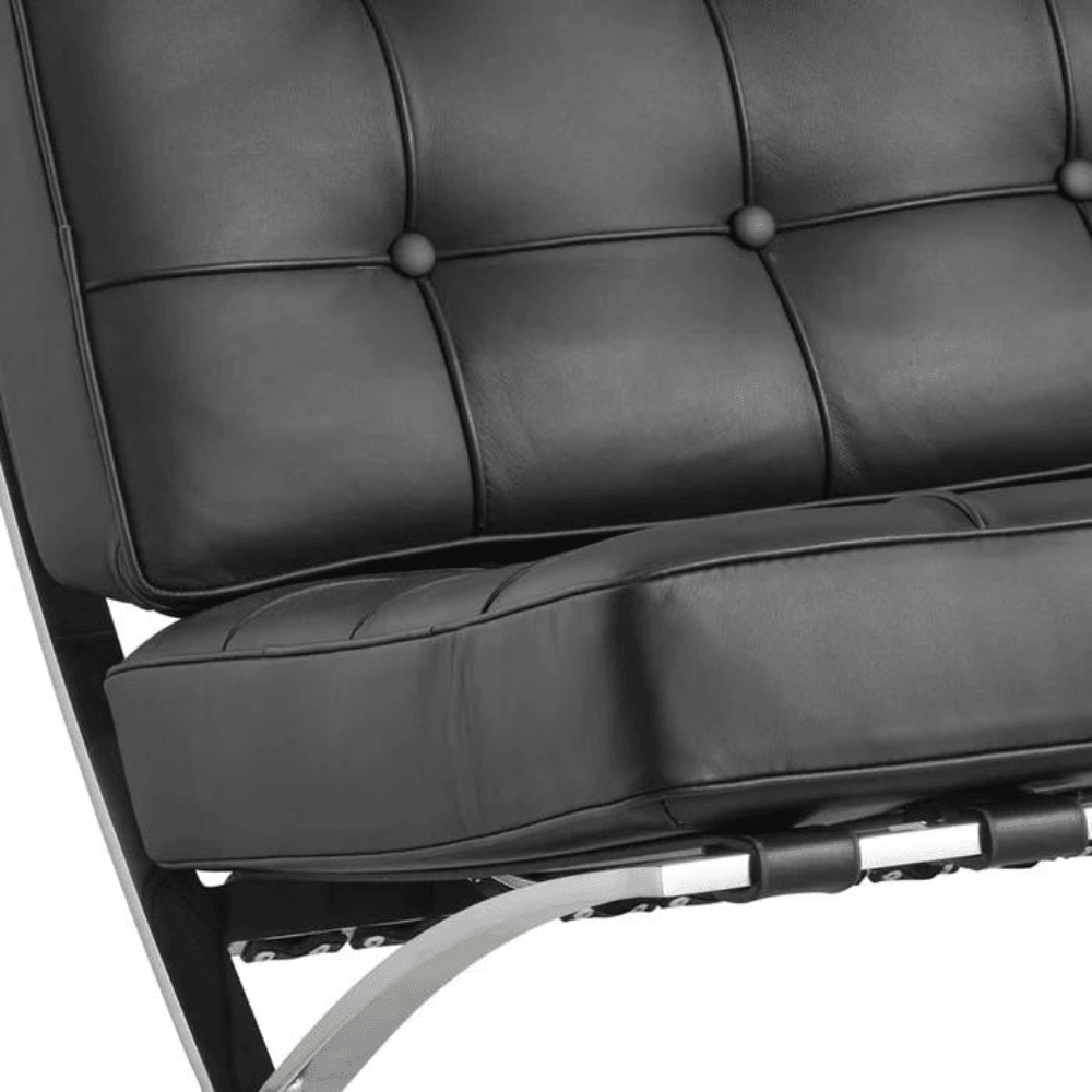 Barcelona Single Seater Leather Office Lounge Sofa - Gavisco Office Furniture