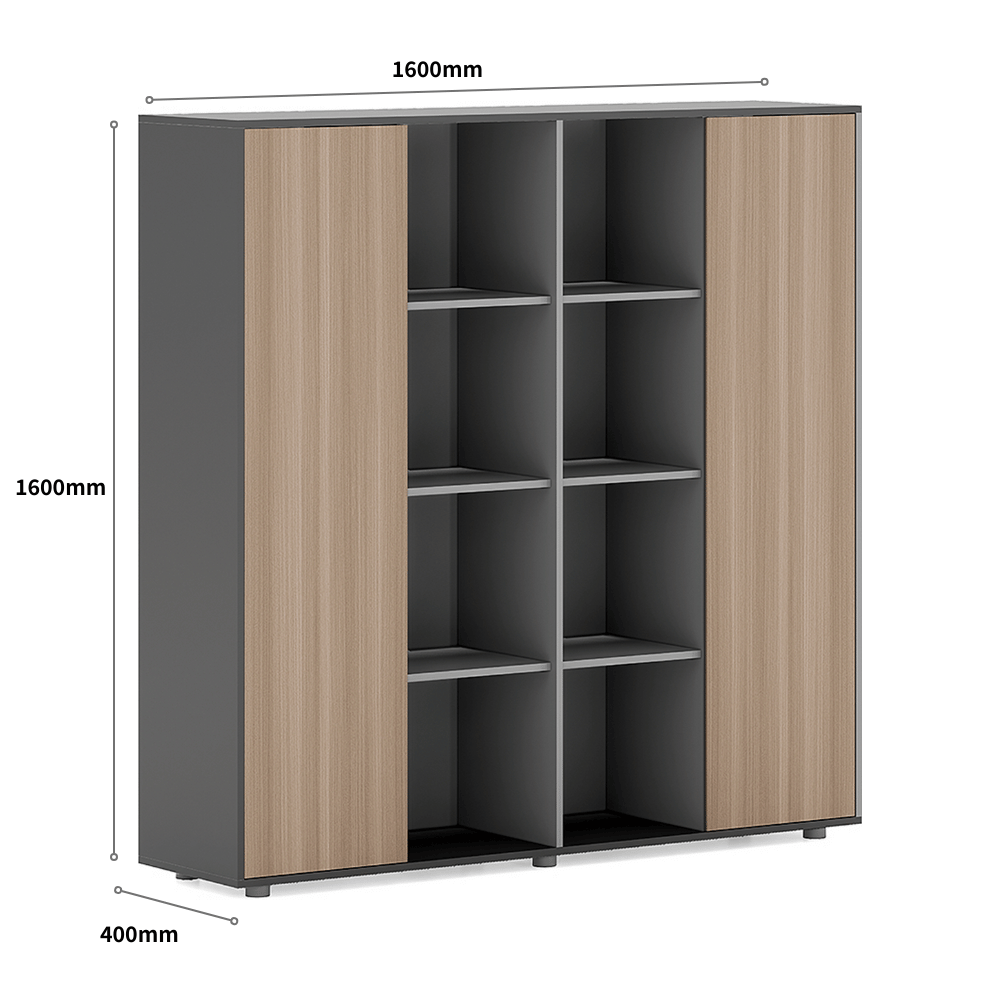 Beckett-A Executive Office Wooden Storage Cabinet Bookcase