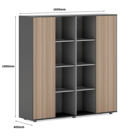 Beckett-A Executive Office Wooden Storage Cabinet Bookcase