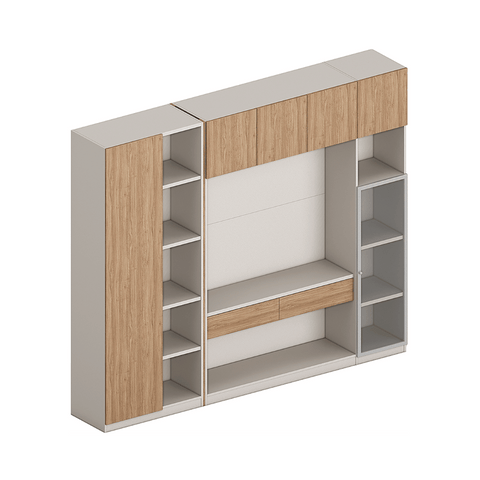 Beckett-B Executive Office Wooden Storage Cabinet Bookcase