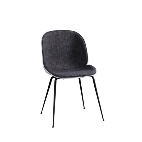 Beetle Modern Fabric Cushion Plastic Dining Chair
