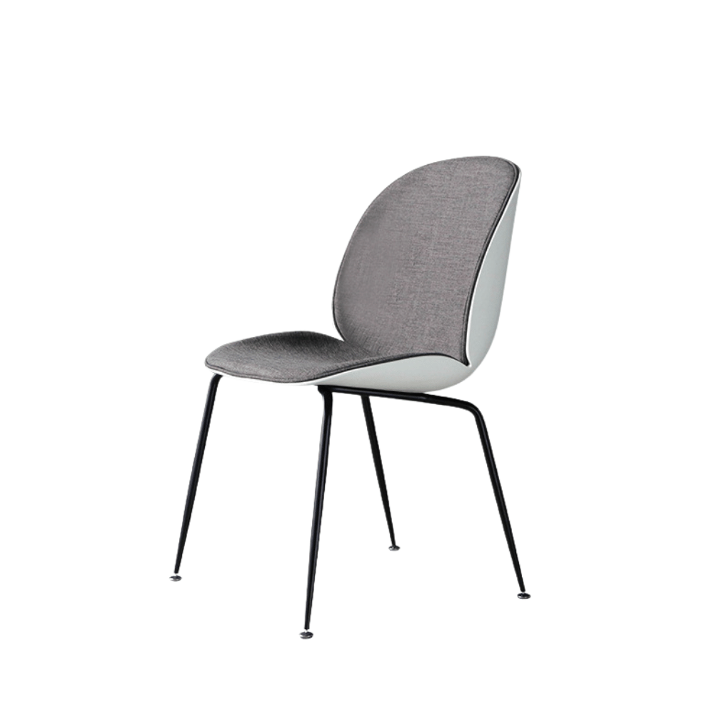 Beetle Modern Fabric Cushion Plastic Dining Chair