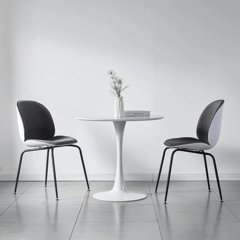 Beetle Modern Fabric Cushion Plastic Dining Chair