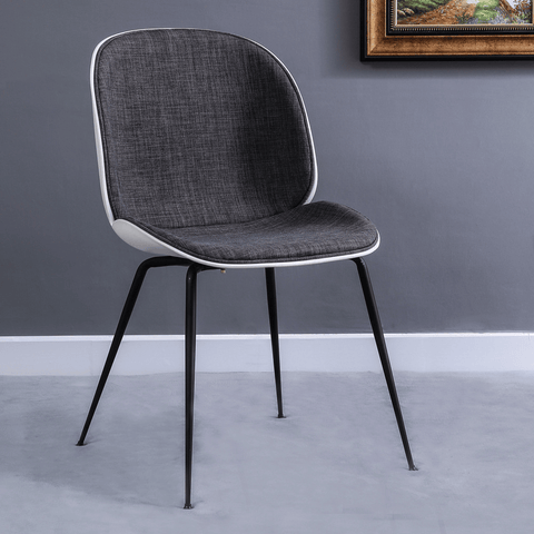 Beetle Modern Fabric Cushion Plastic Dining Chair